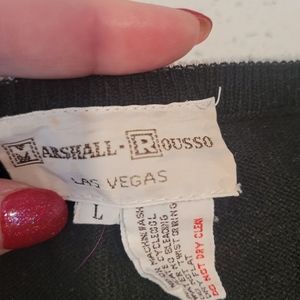 VINTAGE MARSHALL RUSSO Sweater, Large, Black